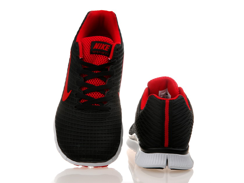 Nike Free 5.0 chaussures de course legeres mens nouveau rouge noir (1)
